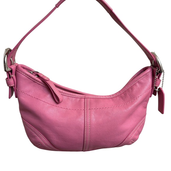 Coach 9541 ultra rare PINK leather soho Demi mini hobo bag vintage y2k vtg - Picture 1 of 10